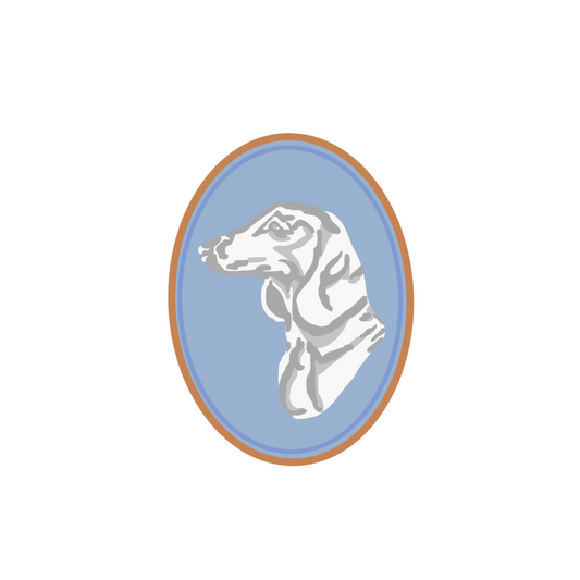 Dachshund Cameo Sticker
