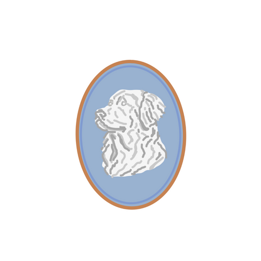 Golden Retriever Cameo Sticker