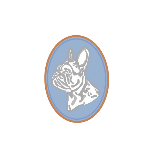 French Bulldog Cameo Sticker