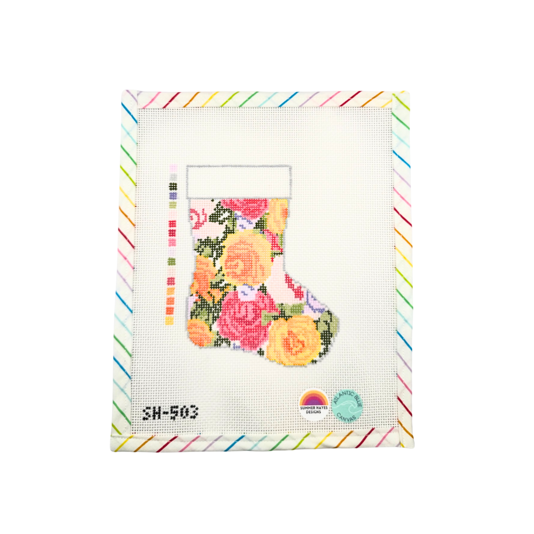 Grandma's Roses Mini Stocking