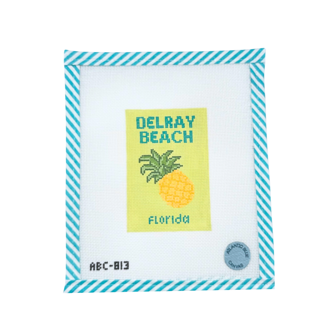 Delray Travel Book – Atlantic Blue Canvas