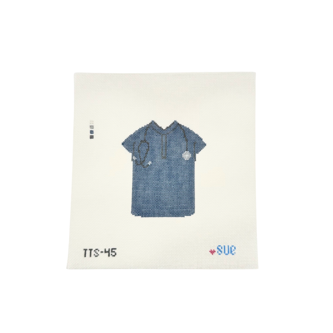 Navy Scrub Top - The Stitching Sue