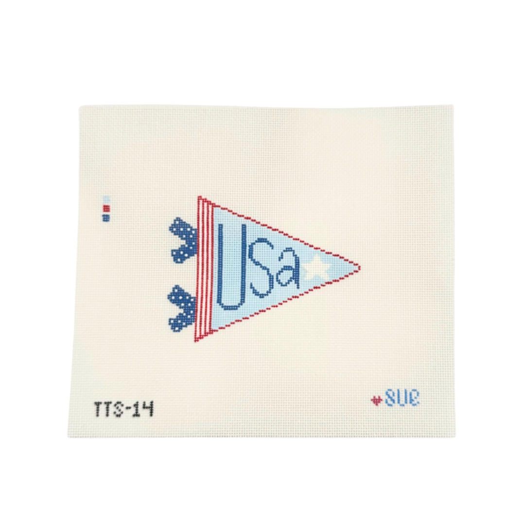 USA Flag Pennant - The Stitching Sue