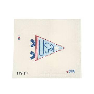 USA Flag Pennant - The Stitching Sue