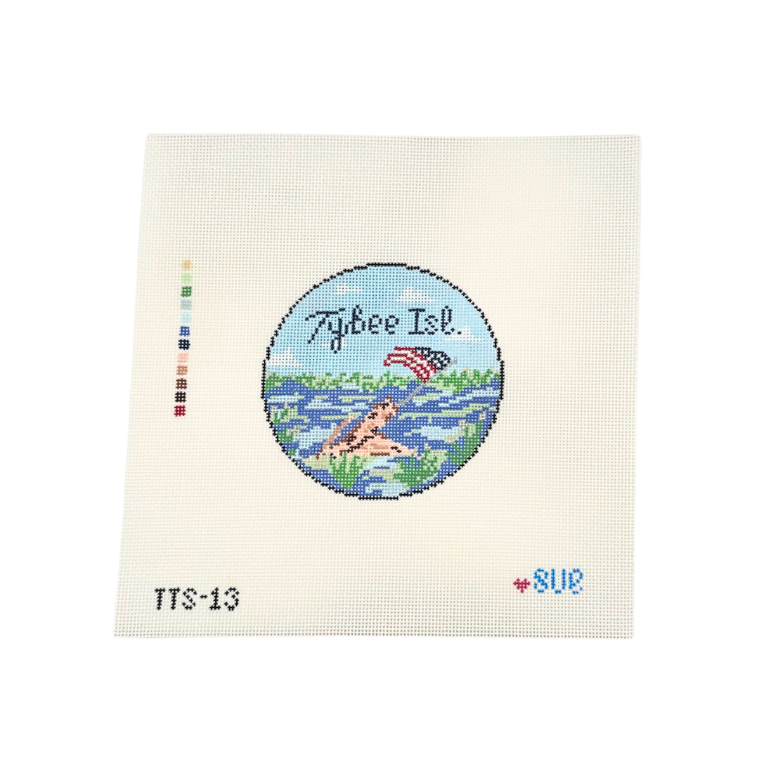 Tybee Driftwood Flag - The Stitching Sue
