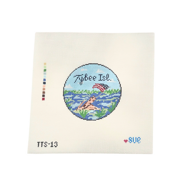 Tybee Driftwood Flag - The Stitching Sue