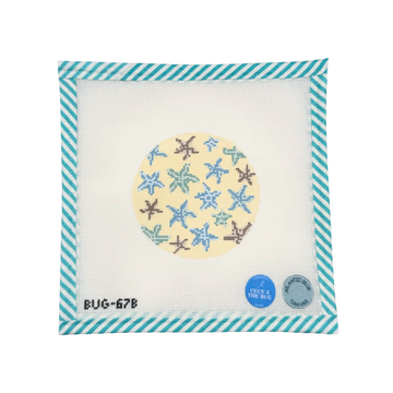 Starfish Coaster - Neutrals - 18 Mesh