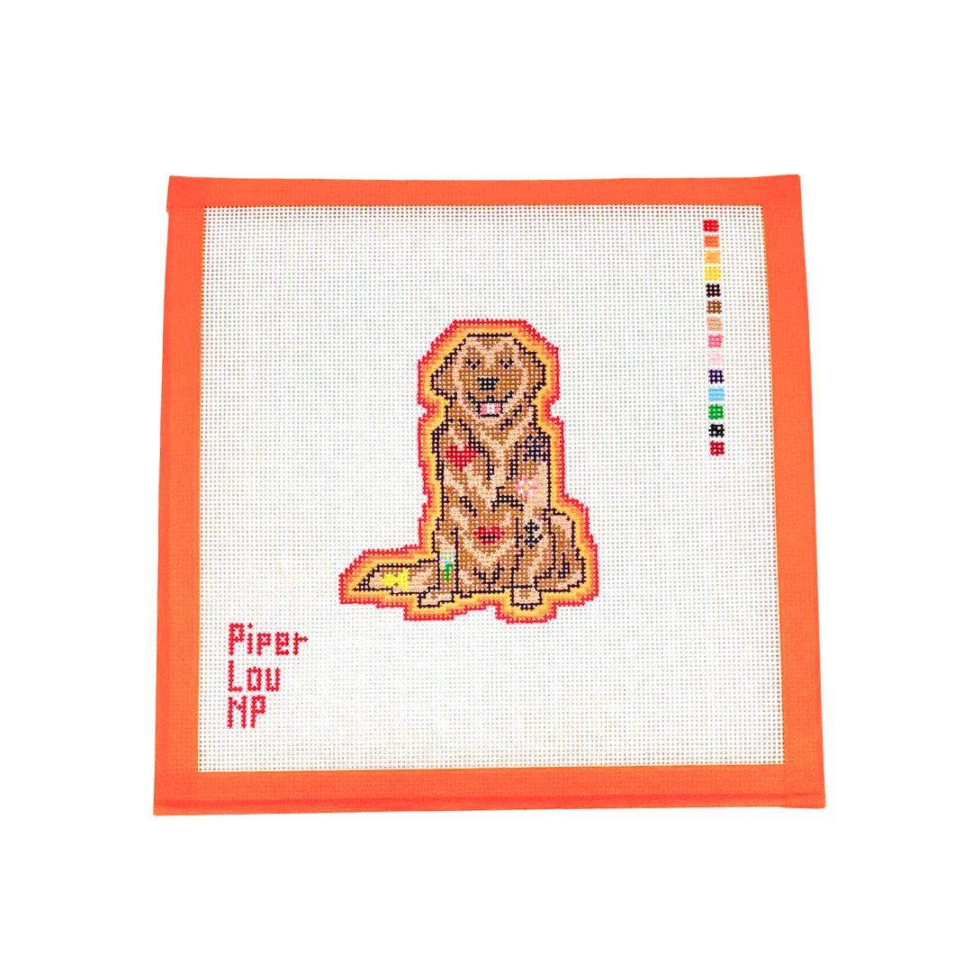 Tattooed Golden Retriever - Piper Lou