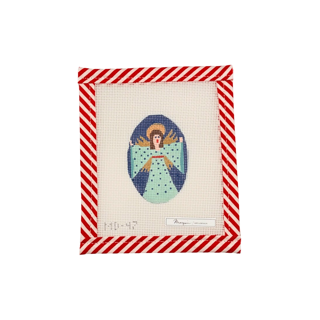 Blue Polka Dot Angel Mini