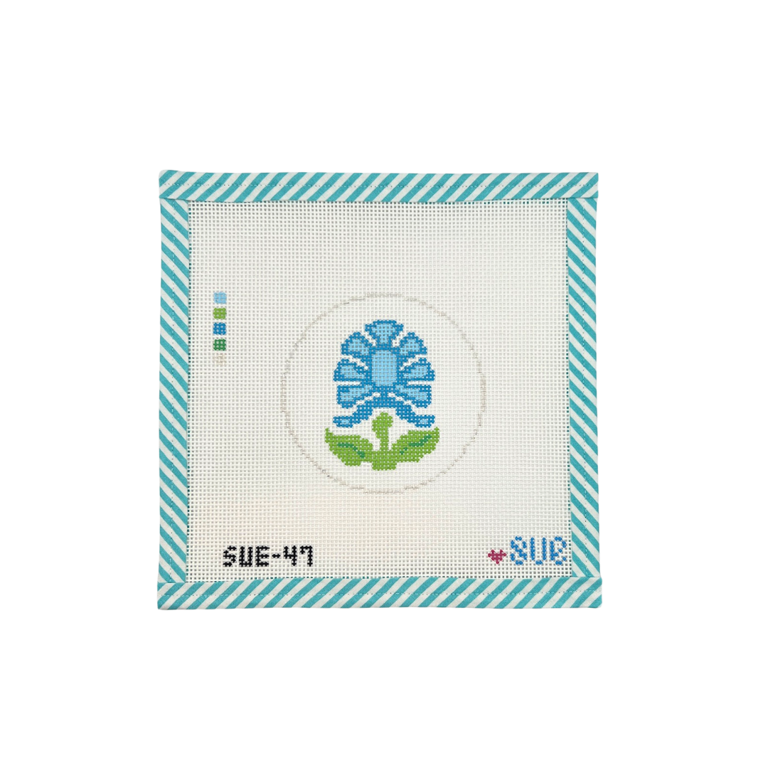 Blue Block Flower
