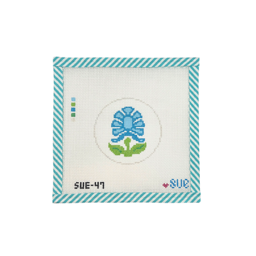 Blue Block Flower