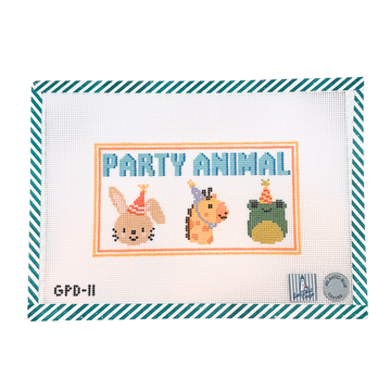 Party Animals with Orange Border