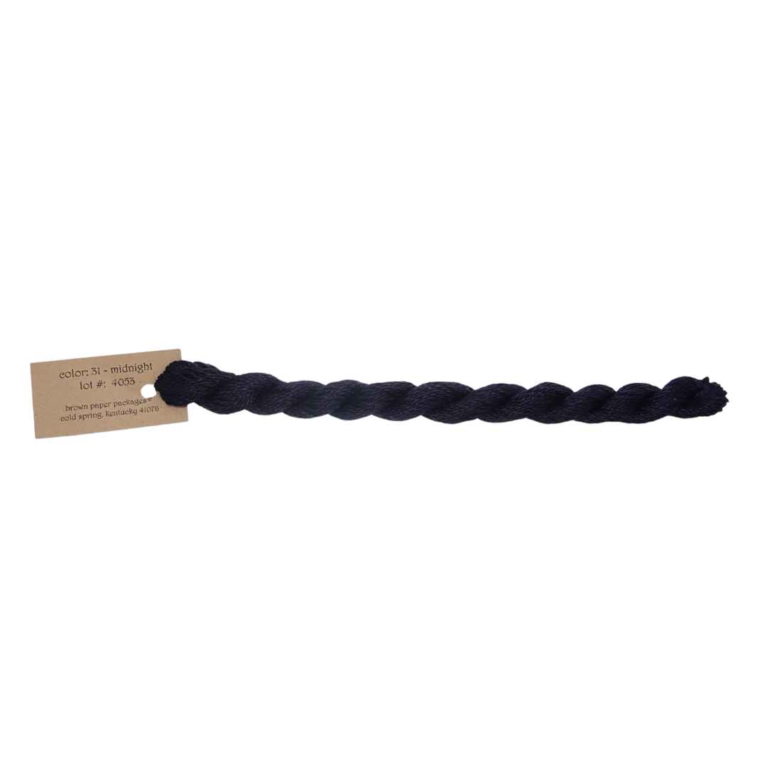 Silk & Ivory Skein - Midnight - 031