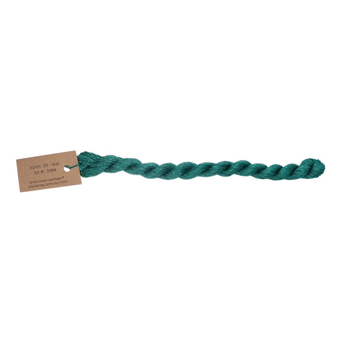 Silk & Ivory Skein - Teal - 020