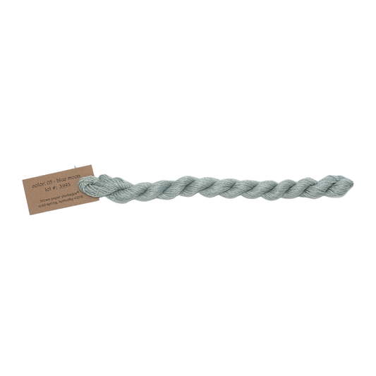 Silk & Ivory Skein - Blue Moon - 005