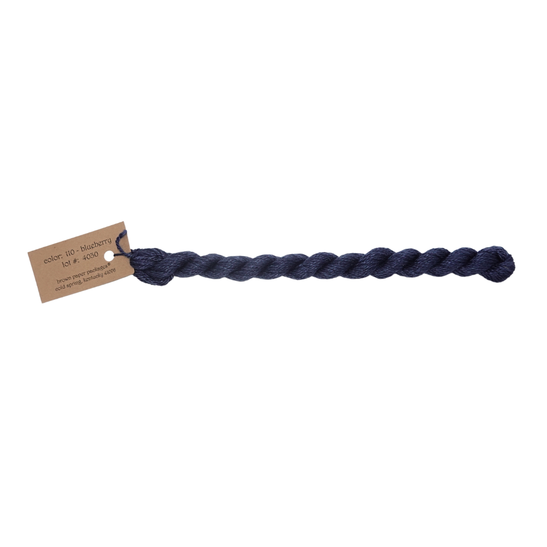 Silk & Ivory Skein - Blueberry - 110