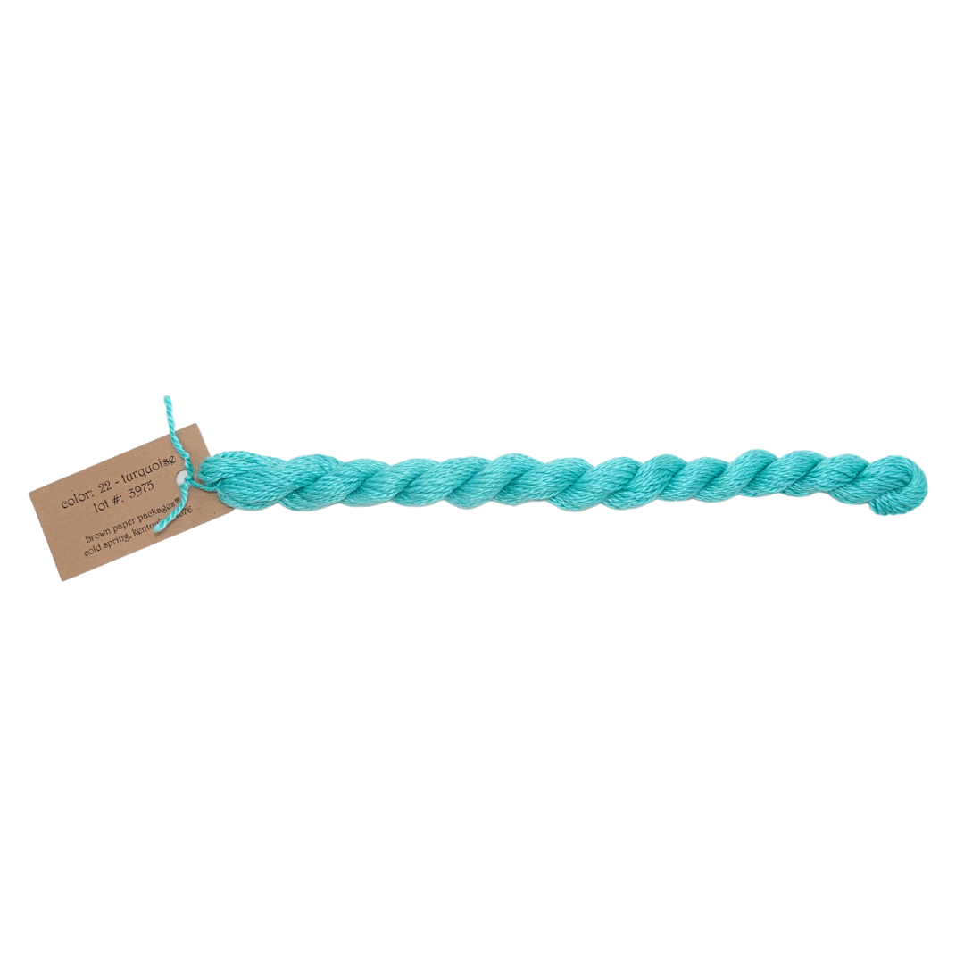 Silk & Ivory Skein - Turquoise - 022