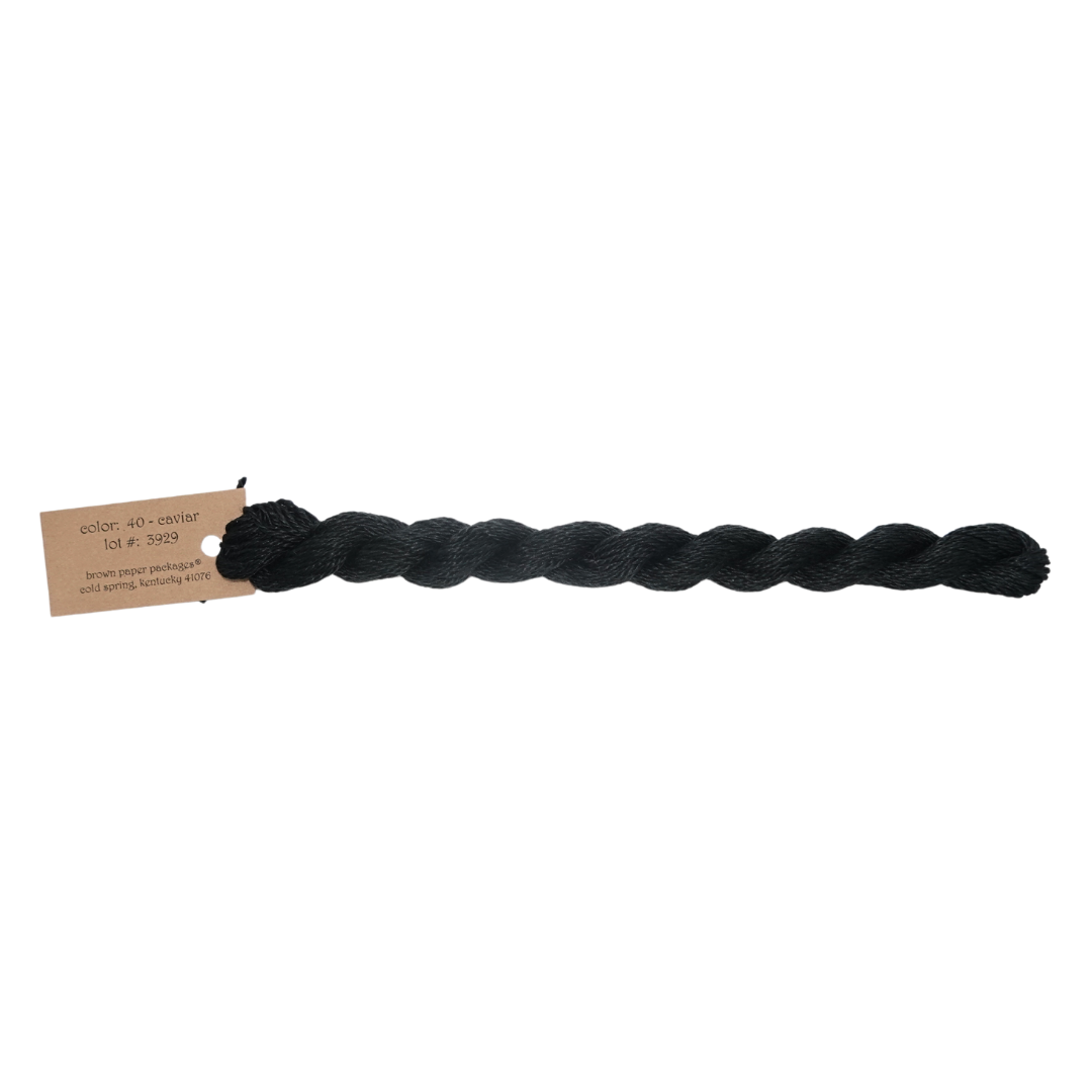Silk & Ivory Skein - Caviar - 040