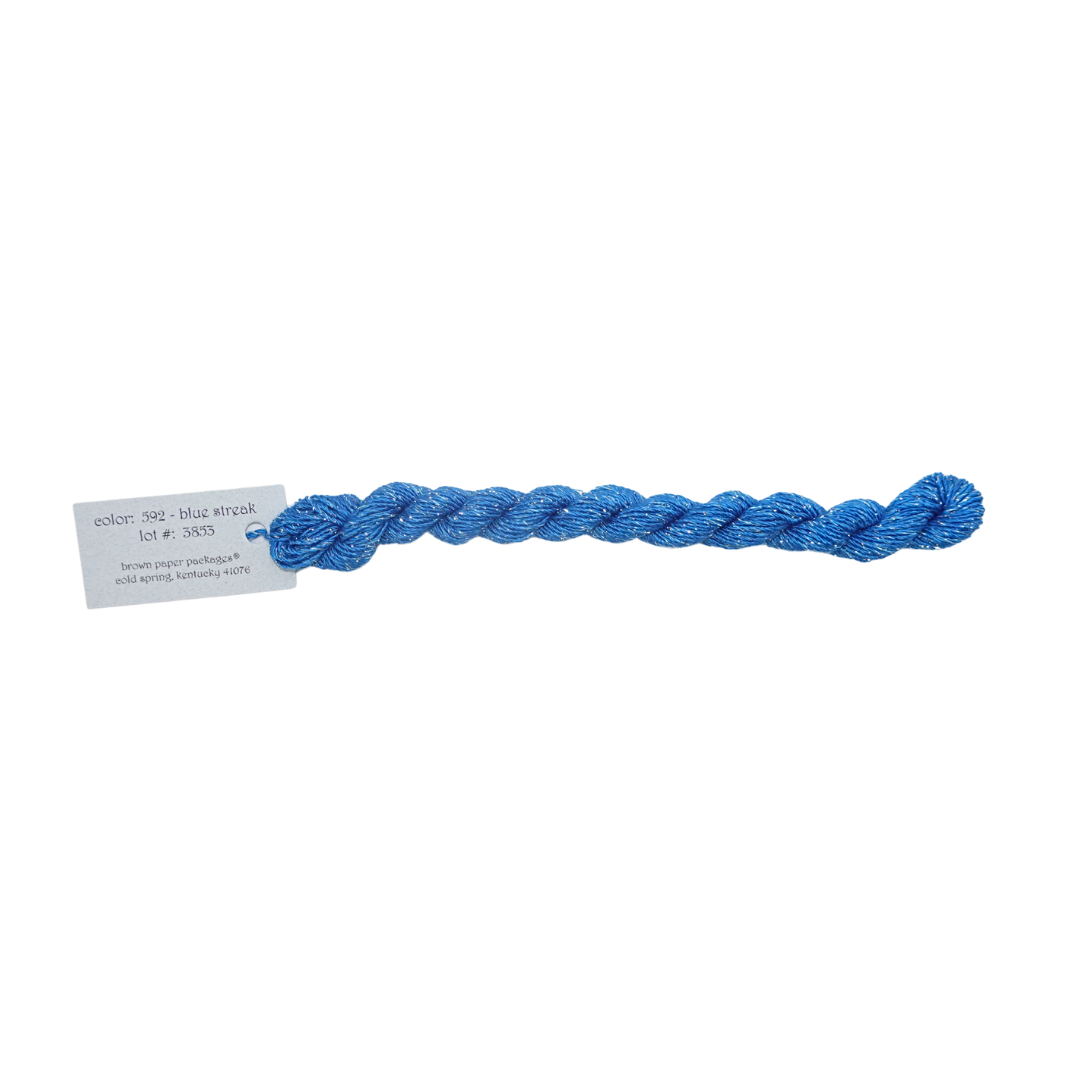 Silk & Ivory Skein - Stardust Blue Streak - 592