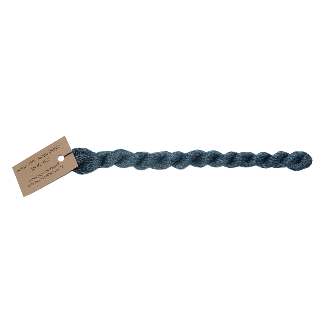 Silk & Ivory Skein - Moon Indigo - 130