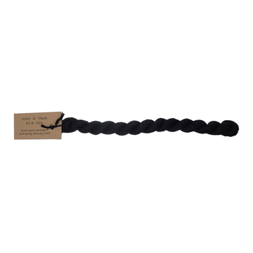Silk & Ivory Skein - Black - 012