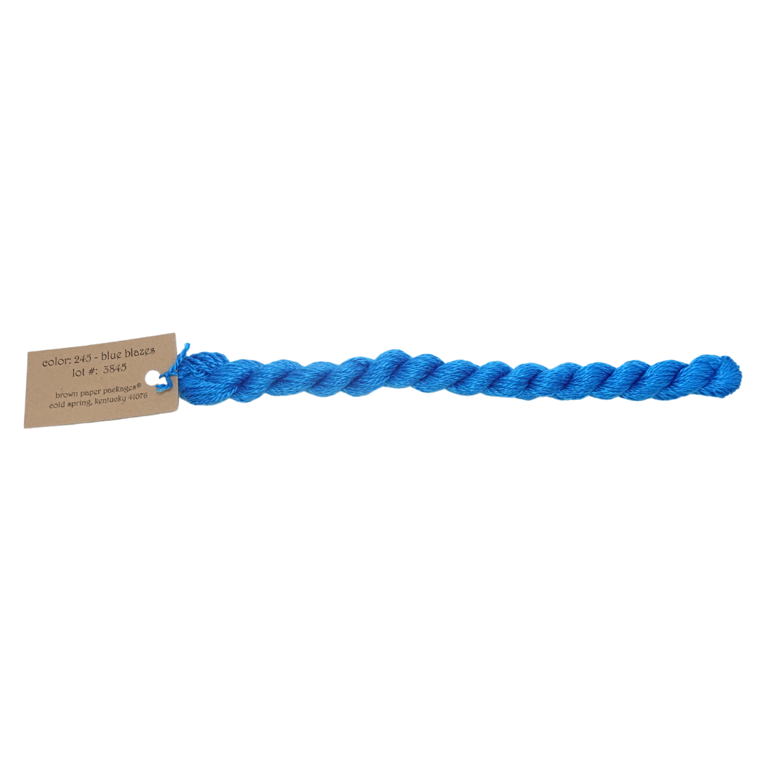 Silk & Ivory Skein - Blue Blazes - 245