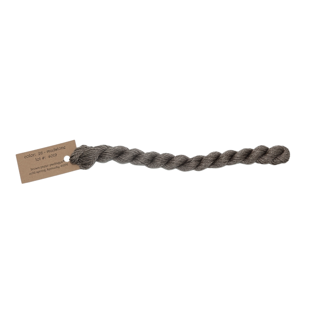 Silk & Ivory Skein - Mudstone - 026