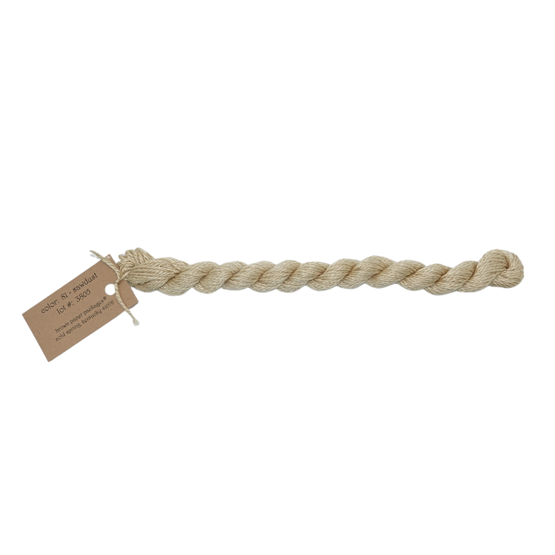 Silk & Ivory Skein - Sawdust - 081