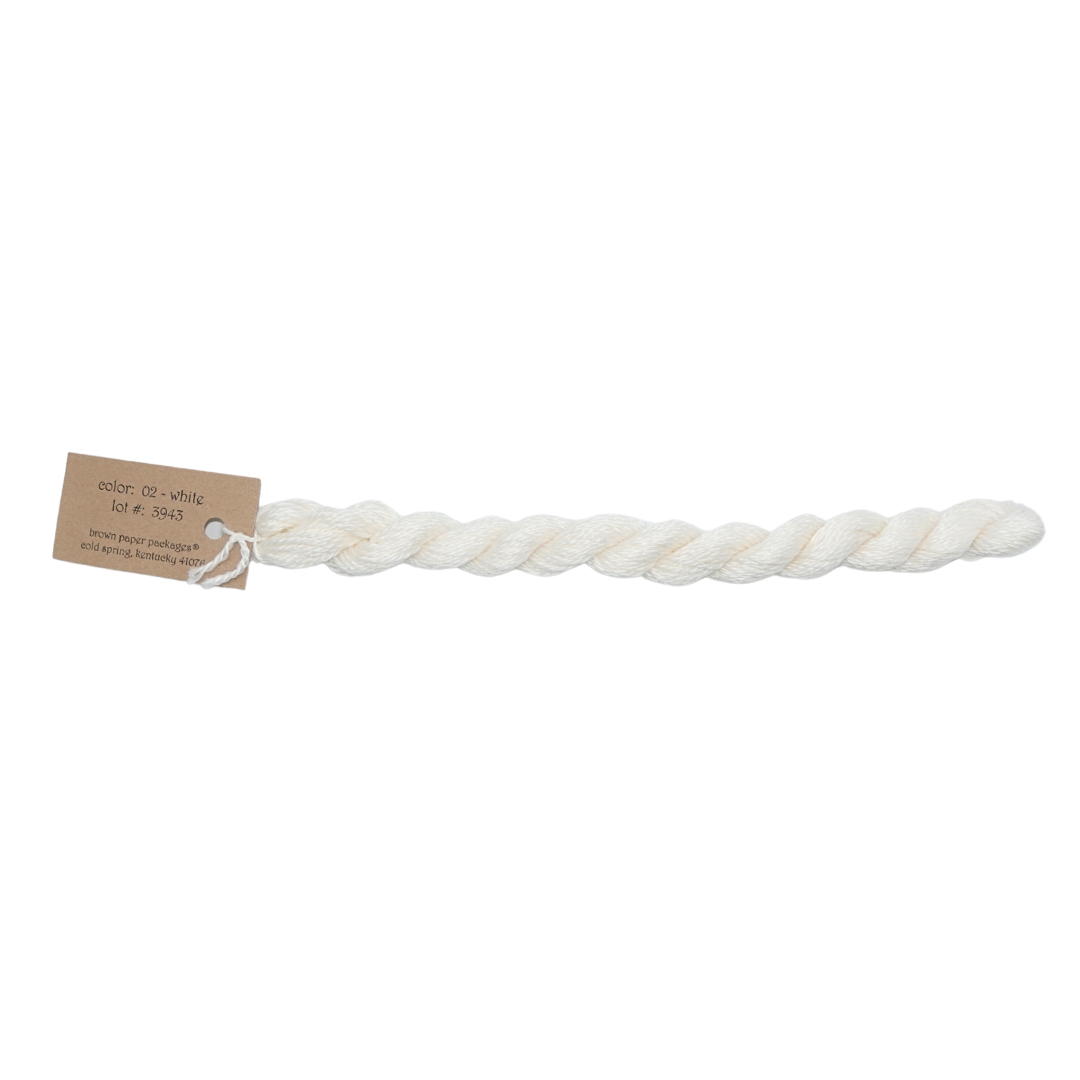 Silk & Ivory Skein - White - 002