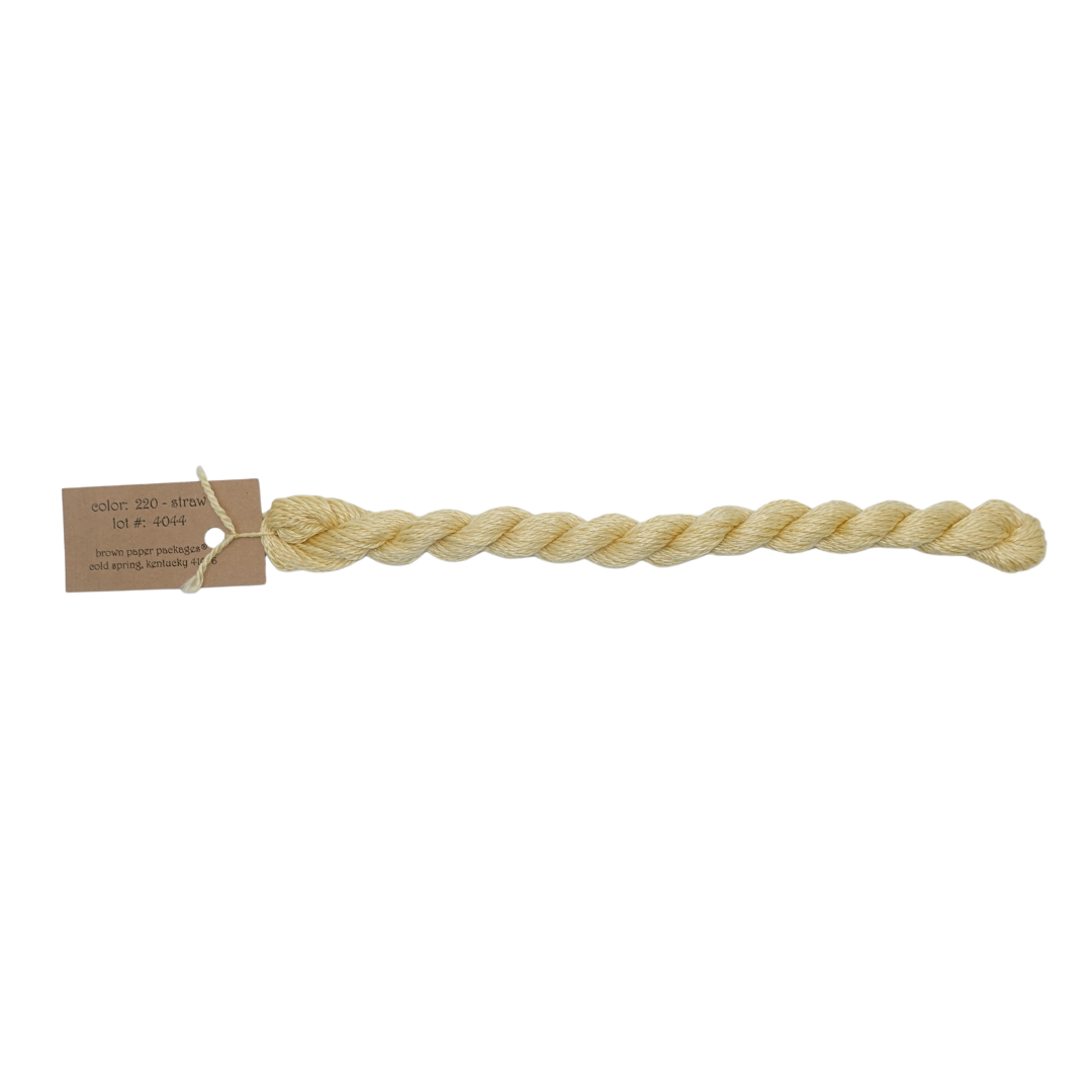 Silk & Ivory Skein - Straw - 220