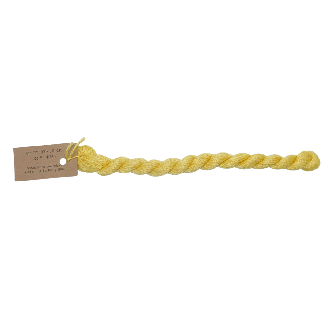 Silk & Ivory Skein - Citron - 052