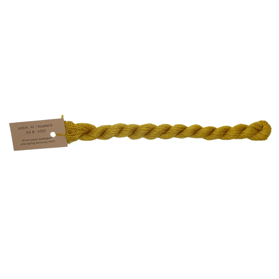 Silk & Ivory Skein - Mustard - 041
