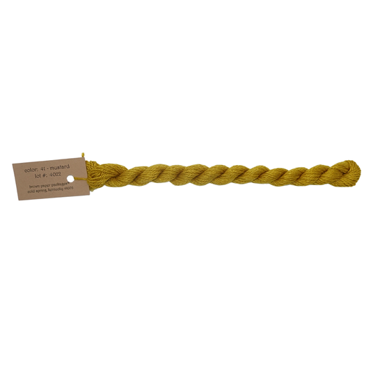 Silk & Ivory Skein - Mustard - 041