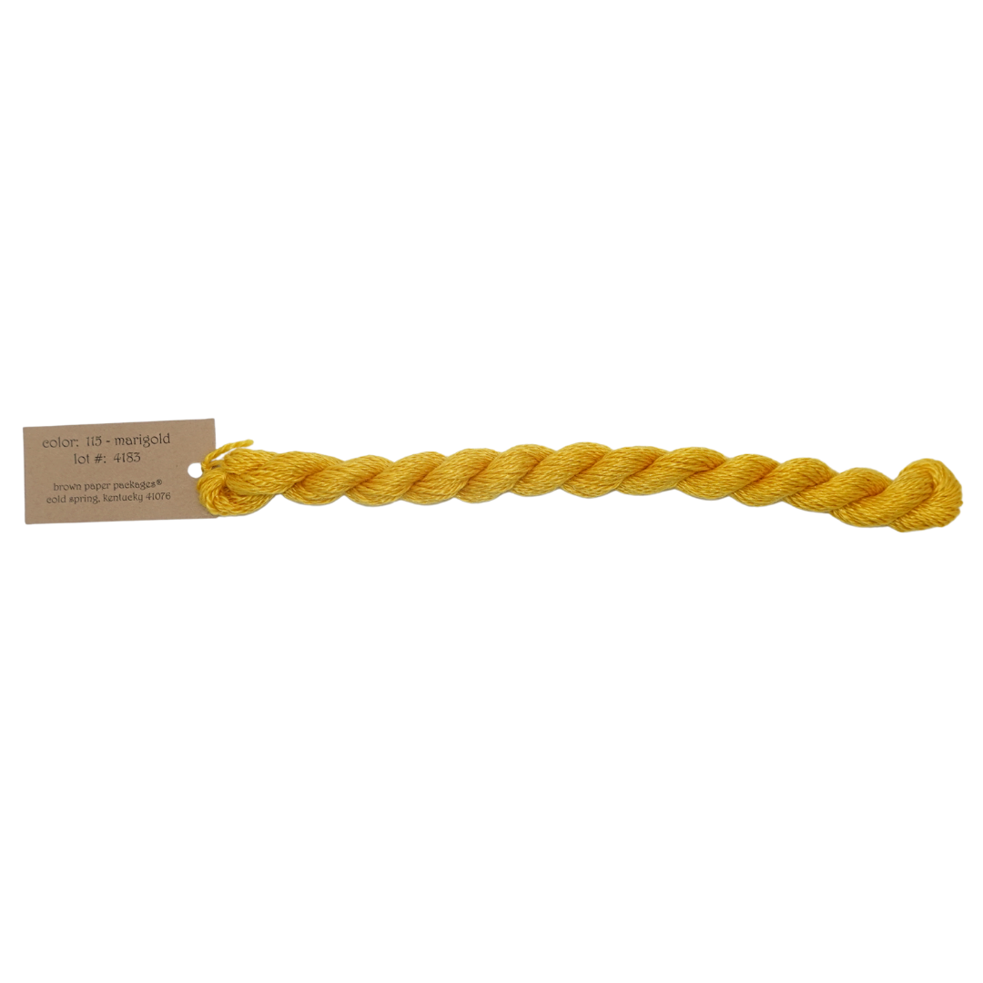 Silk & Ivory Skein - Marigold - 115