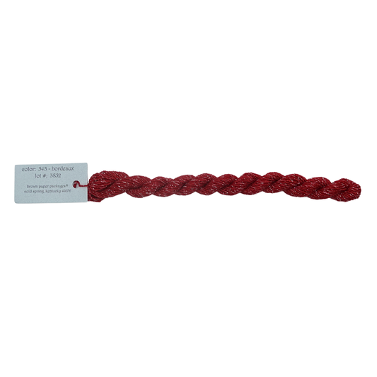 Silk & Ivory Skein - Stardust Bordeaux - 543