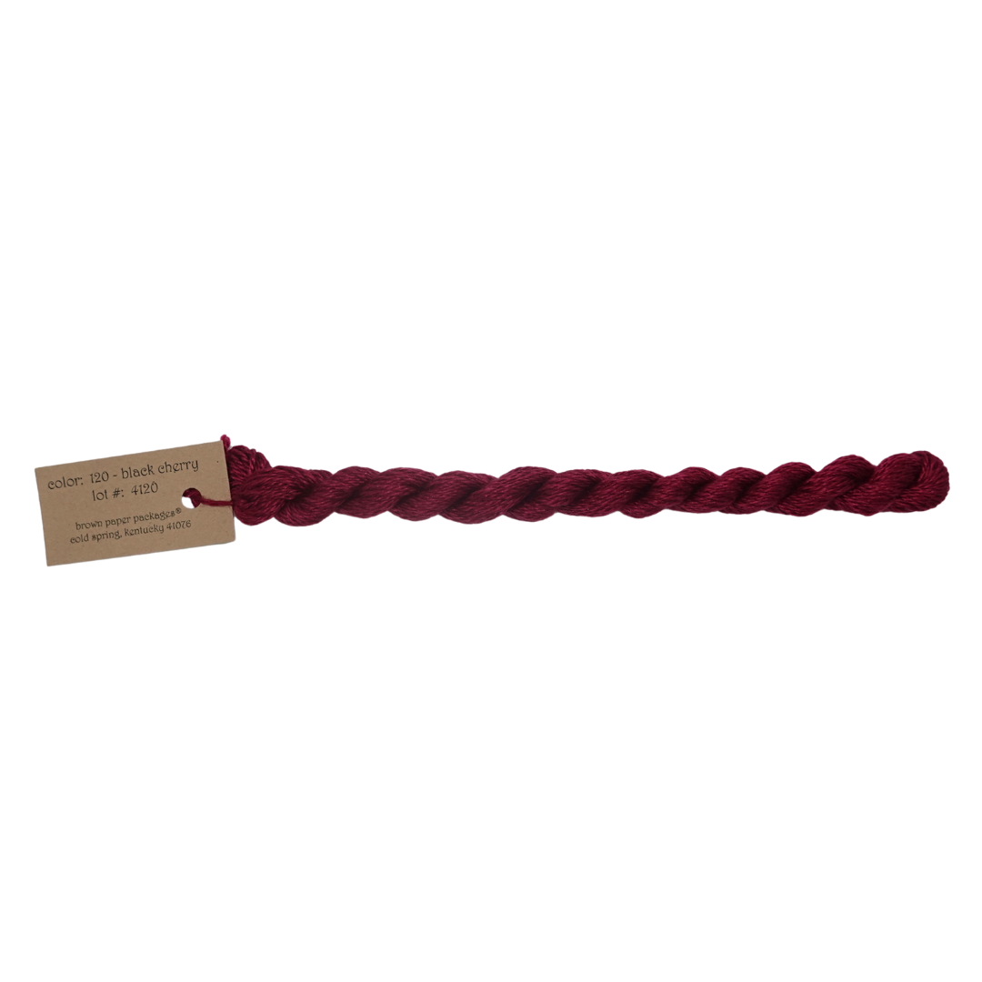 Silk & Ivory Skein - Black Cherry - 120