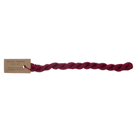 Silk & Ivory Skein - Raspberry - 023