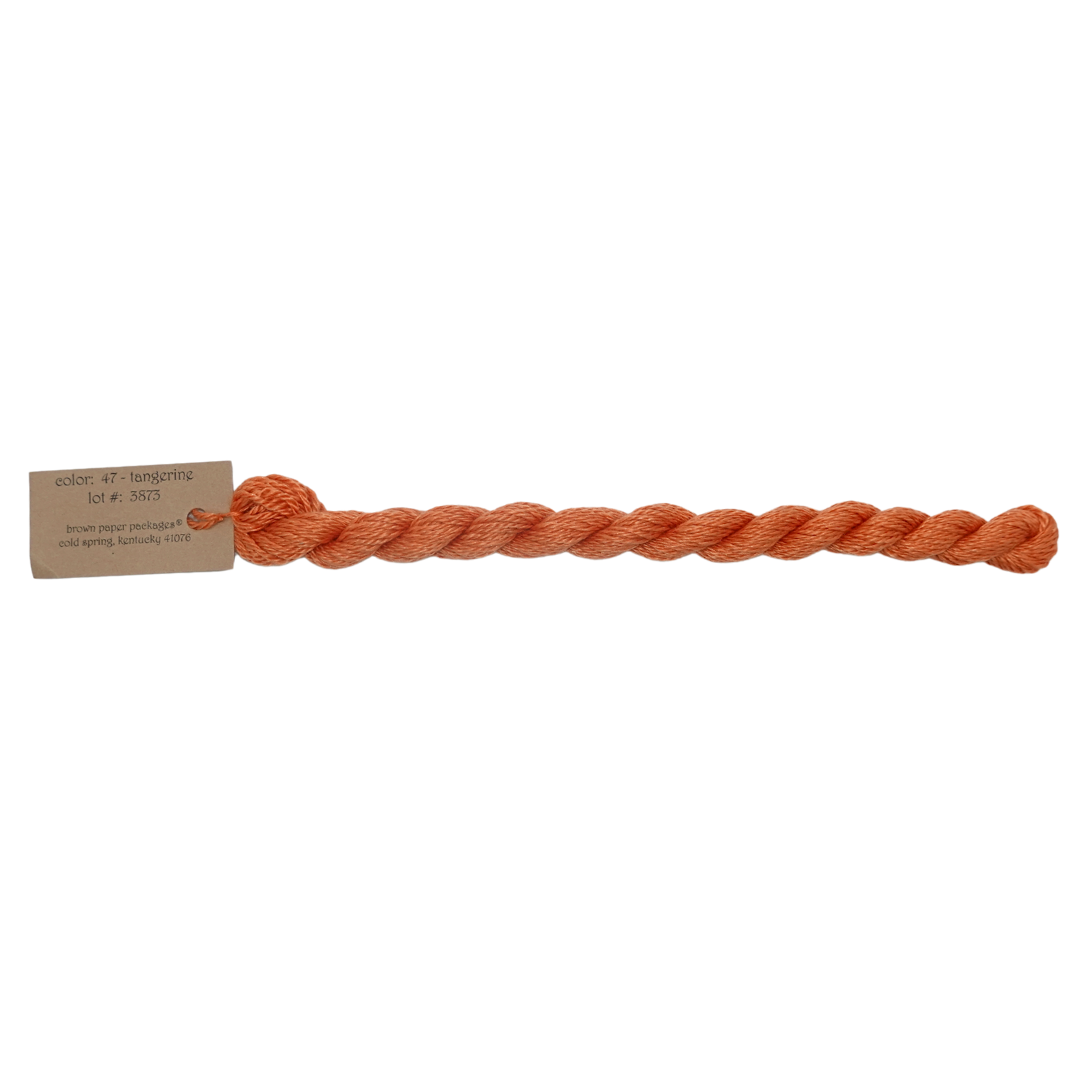 Silk & Ivory Skein - Tangerine - 047