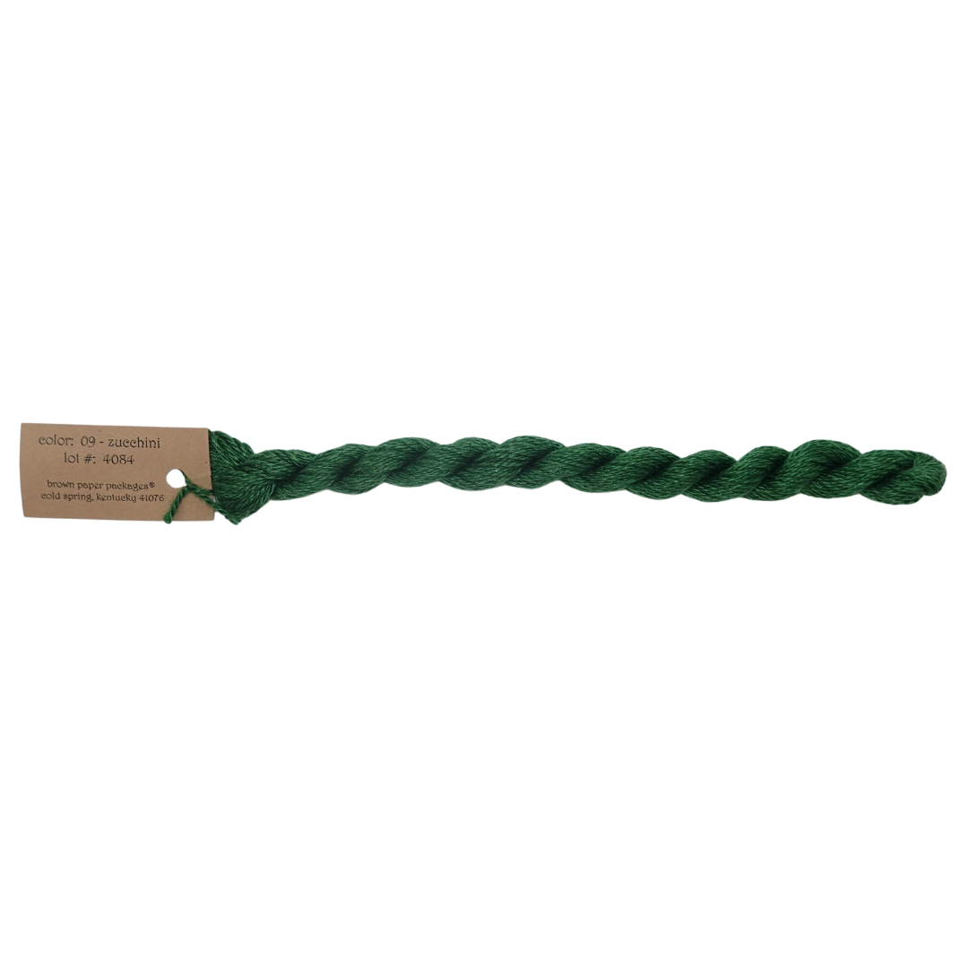 Silk & Ivory Skein - Zucchini - 009
