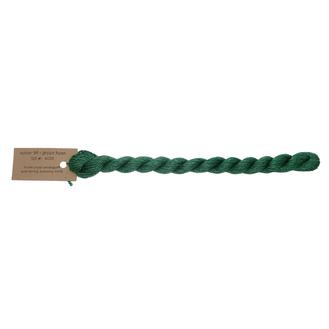 Silk & Ivory Skein - Green Bean - 098