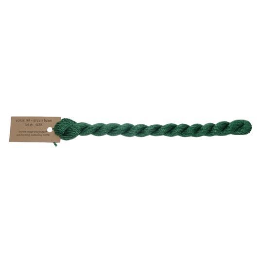 Silk & Ivory Skein - Green Bean - 098