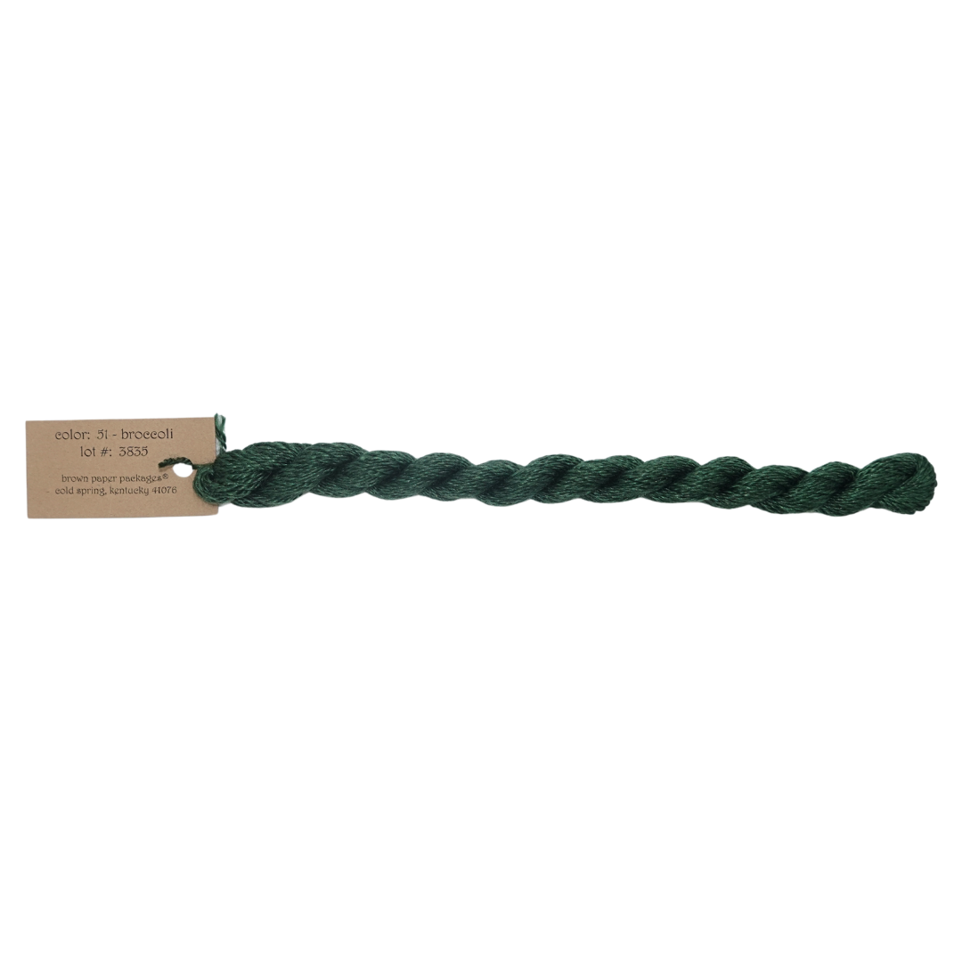 Silk & Ivory Skein - Broccoli - 051