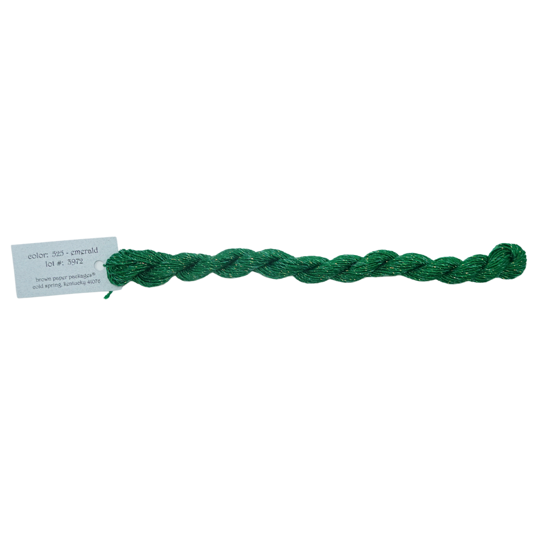 Silk & Ivory Skein - Stardust Emerald - 525