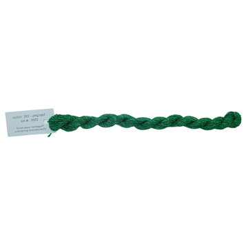 Silk & Ivory Skein - Stardust Emerald - 525