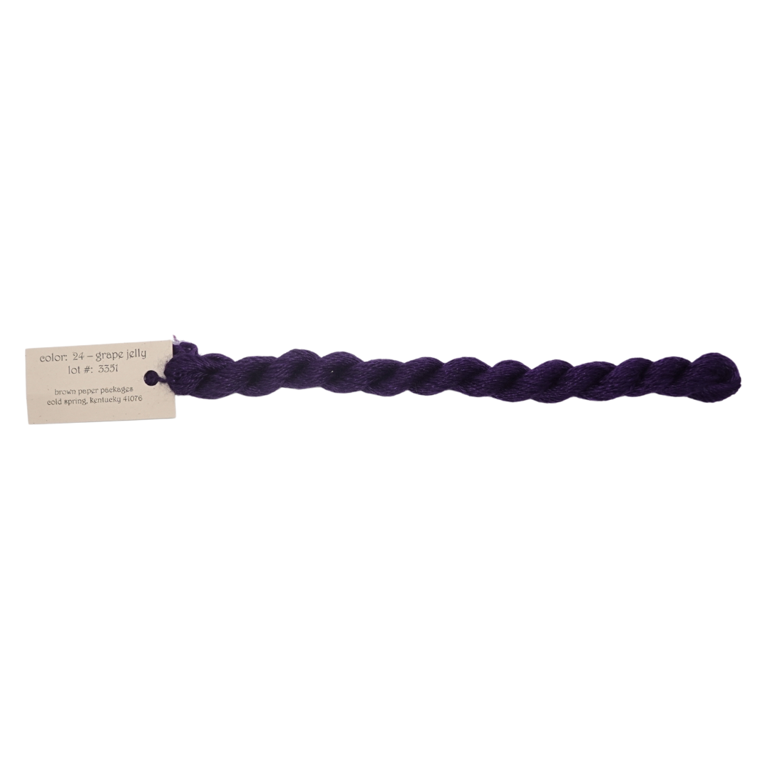 Silk & Ivory Skein - Grape Jelly - 024