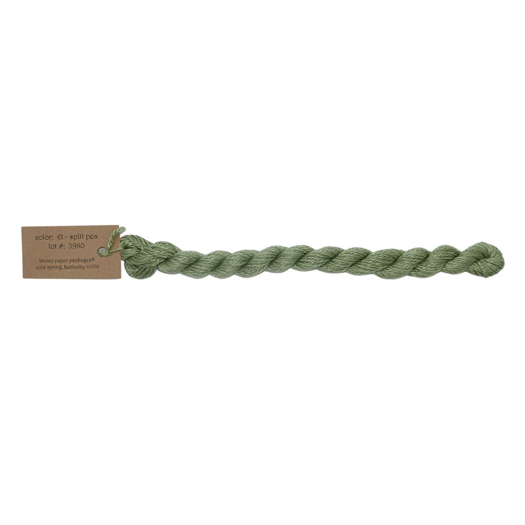 Silk & Ivory Skein - Split Pea - 061