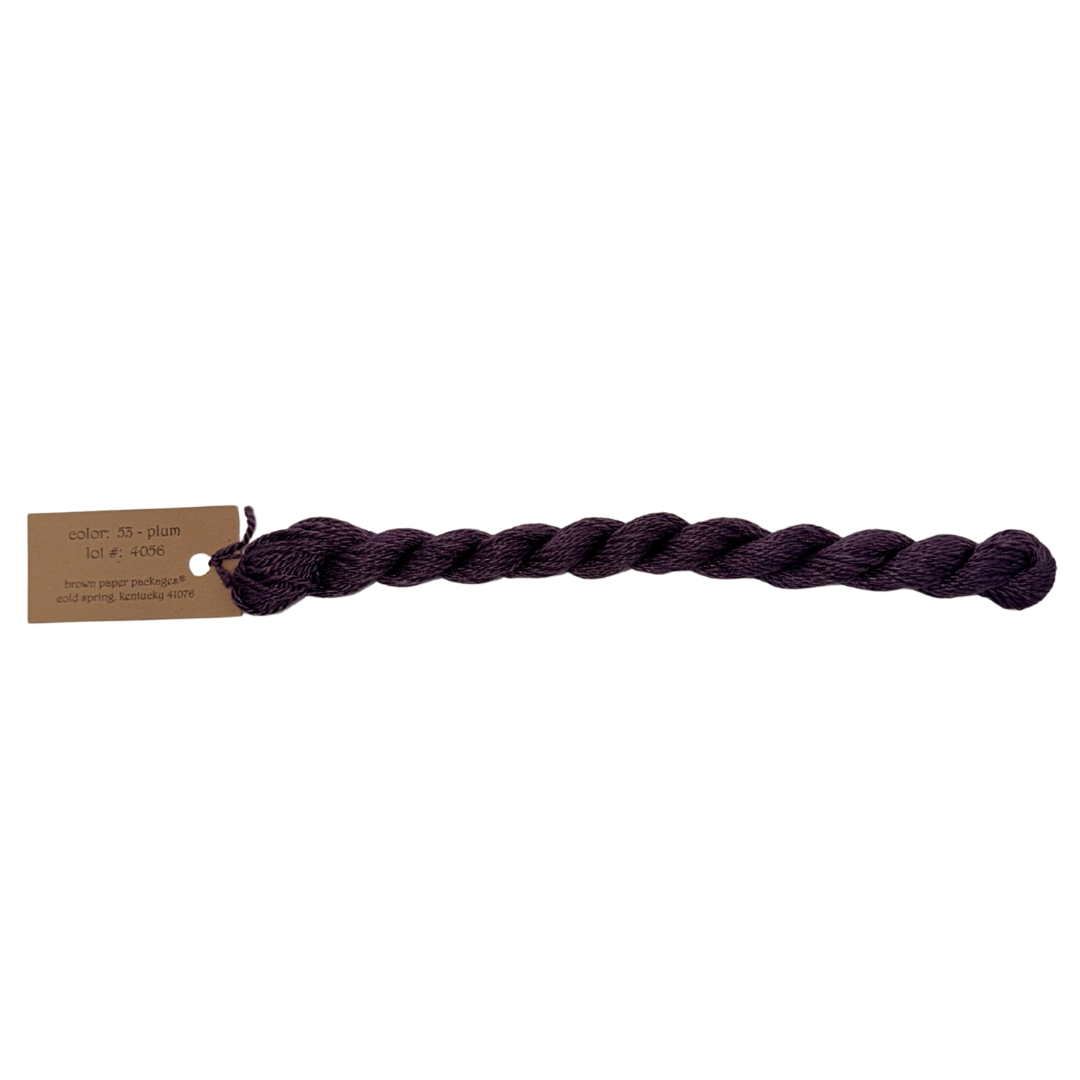 Silk & Ivory Skein - Plum - 053