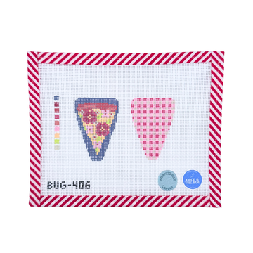 Floral Pizza - Scissor Case *STUDIO SALE*