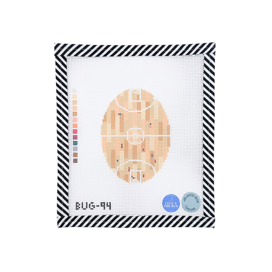 Basketball from Above Oval