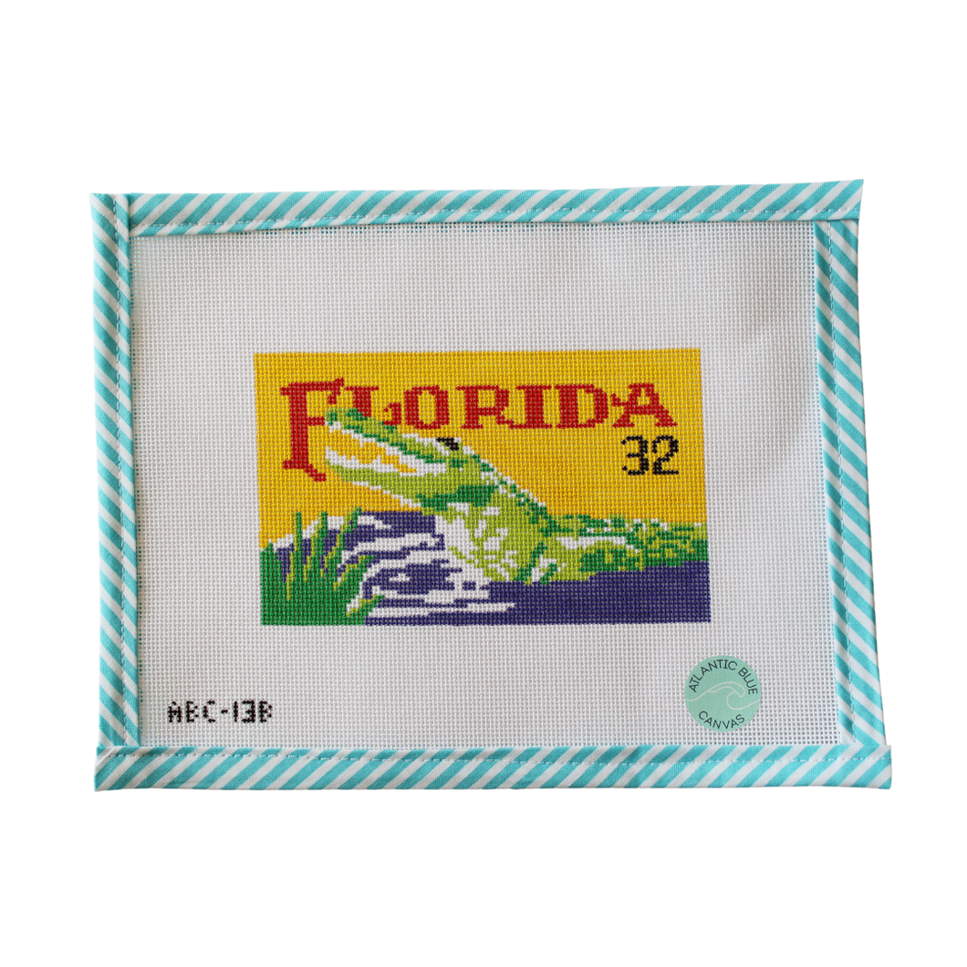 Florida Alligator - 18 mesh - Atlantic Blue Canvas